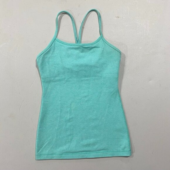 Lululemon Power Y Tank, Aqua, 2, XXS - Picture 1 of 7